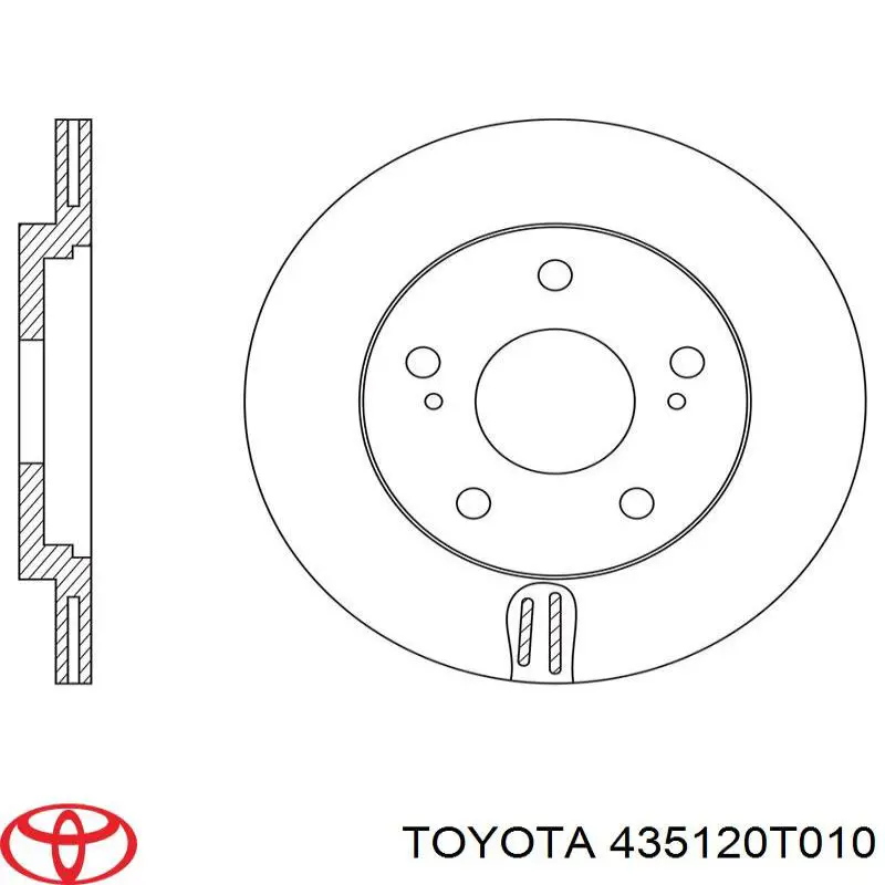 Тормоз дисковый передний Toyota 435120T010 цена, от 119.13 USD