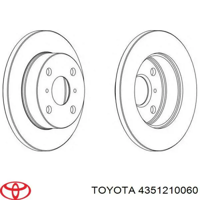 Тормоз дисковый передний Toyota 4351210060 цена, от 93.57 USD