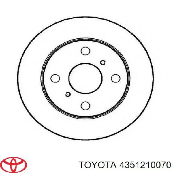 Купить 4351210070 Toyota Ротор тормозной