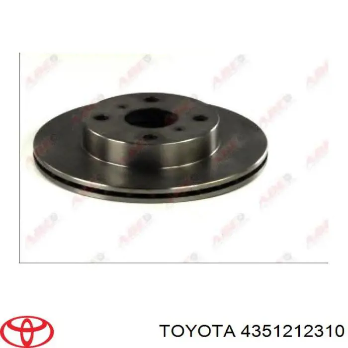 Передние тормозные диски 4351212310 Toyota