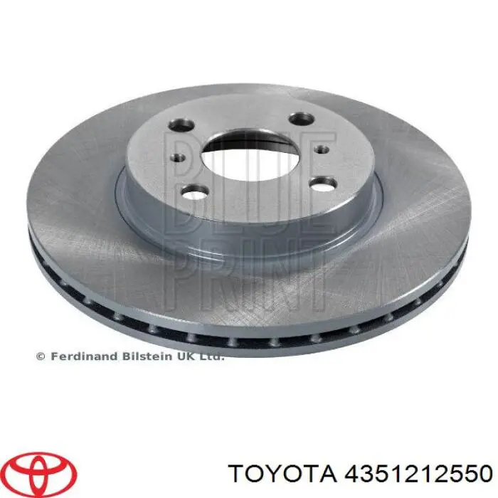 4351212550 Toyota диск тормозной передний