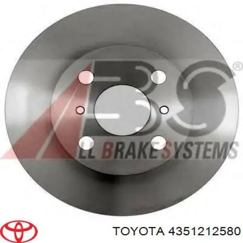 4351212580 Toyota диск тормозной передний