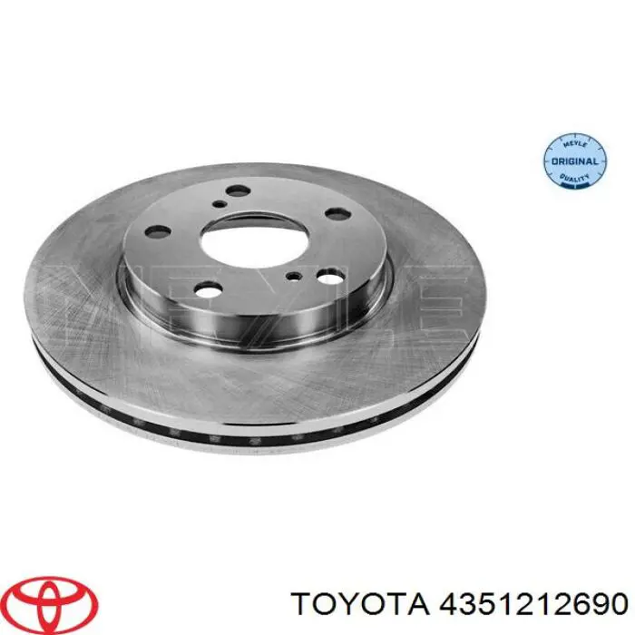 Передние тормозные диски 4351212690 Toyota