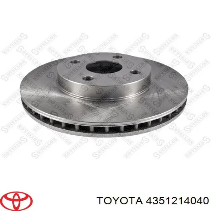 Freno de disco delantero 4351214040 Toyota