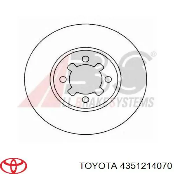 Купить 4351214070 Toyota Ротор тормозной