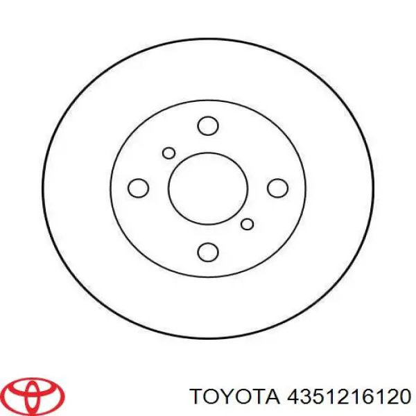 Купить 4351216120 Toyota Ротор тормозной