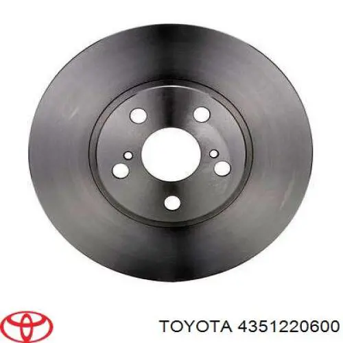 Freno de disco delantero 4351220600 Toyota