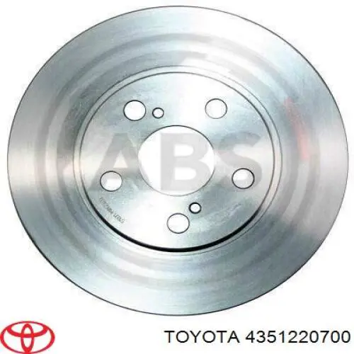 4351220700 Toyota диск тормозной передний