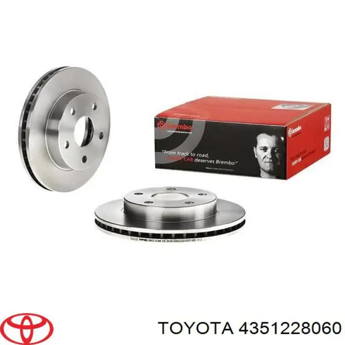 Передние тормозные диски 4351228060 Toyota