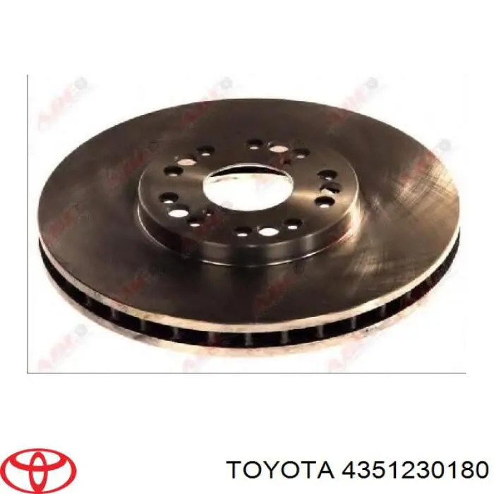 Передние тормозные диски 4351230180 Toyota