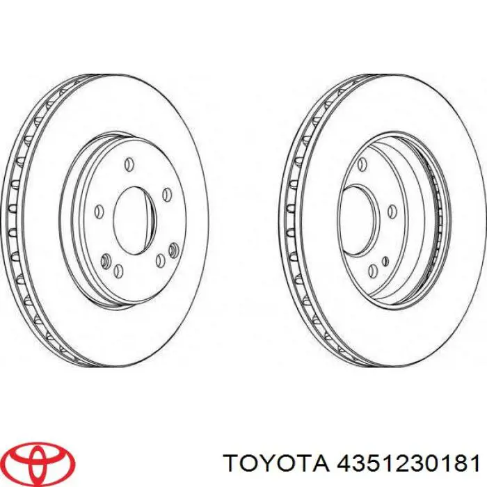 Тормоз дисковый передний Toyota 4351230181 цена, от 60.72 USD