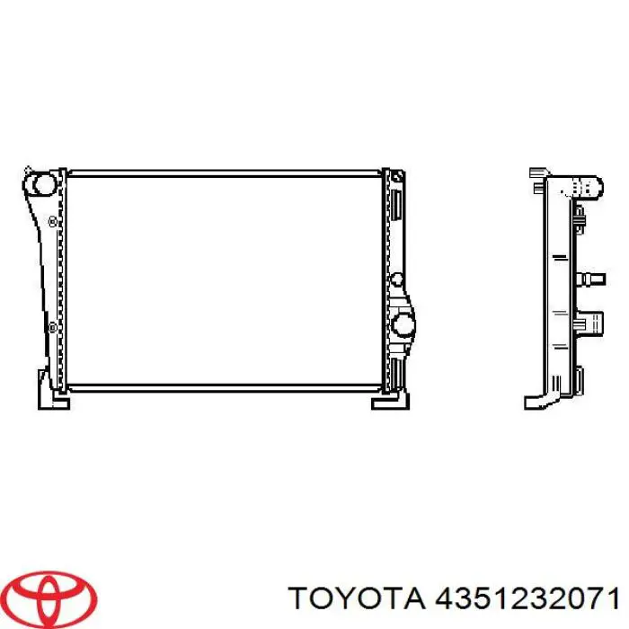 Freno de disco delantero 4351232071 Toyota