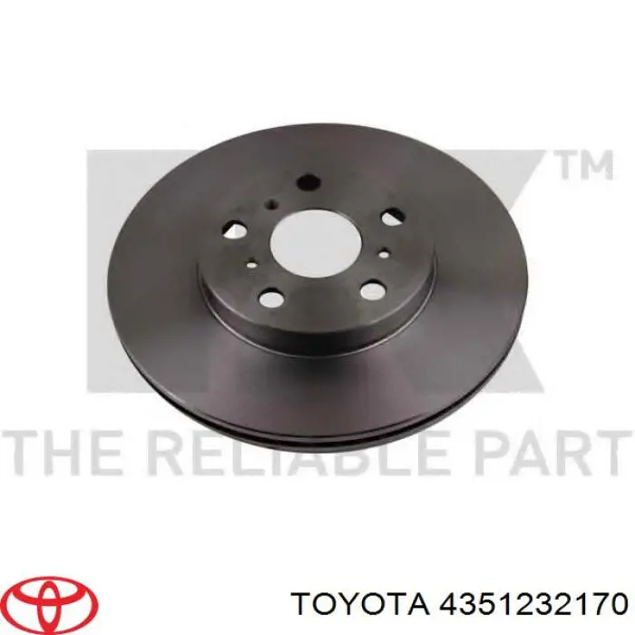 4351232170 Toyota диск тормозной передний