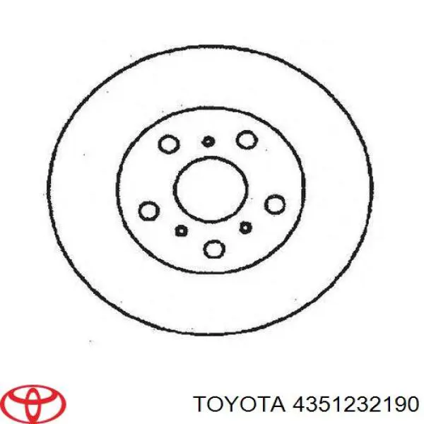 Тормоз дисковый передний Toyota 4351232190 цена, от 28.88 USD