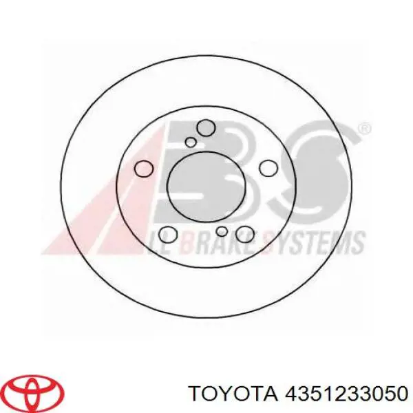 4351233050 Toyota диск тормозной передний