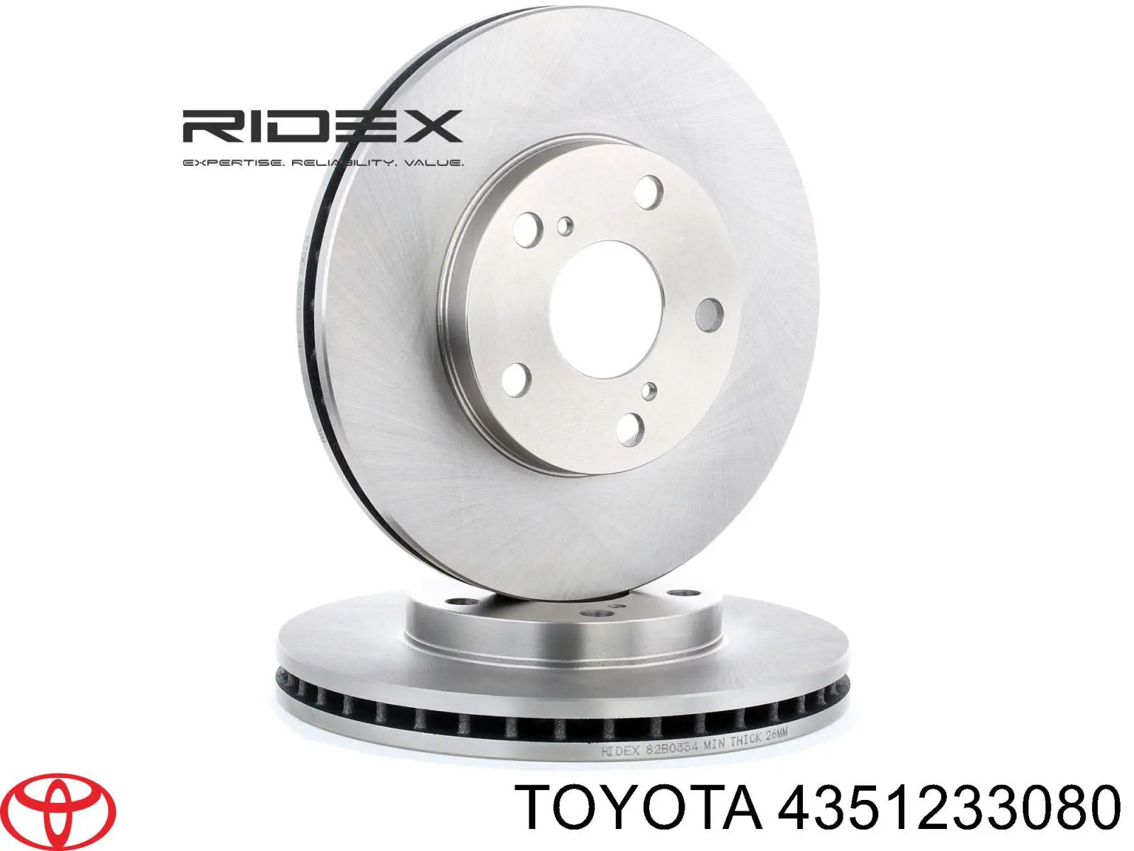 Купить 4351233080 Toyota Ротор тормозной