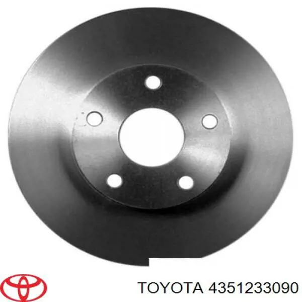 Freno de disco delantero 4351233090 Toyota