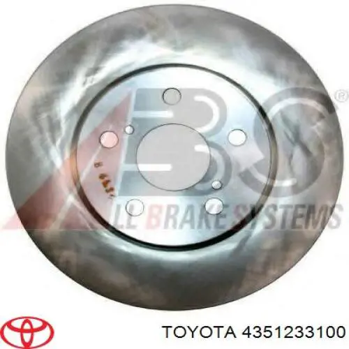 4351233100 Toyota диск тормозной передний