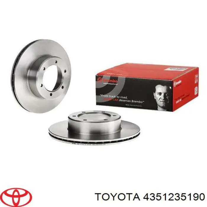 4351235190 Toyota Диск тормозной передний