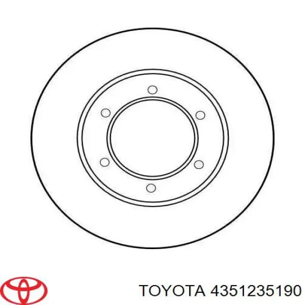Тормоз дисковый передний Toyota 4351235190 цена, от 36.34 USD