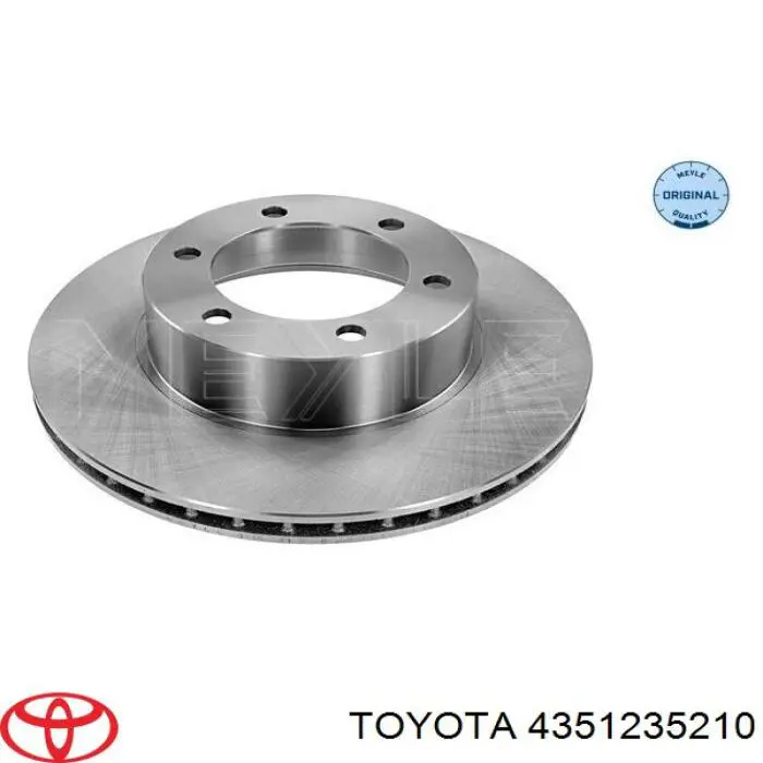 Disco do freio dianteiro 4351235210 Toyota