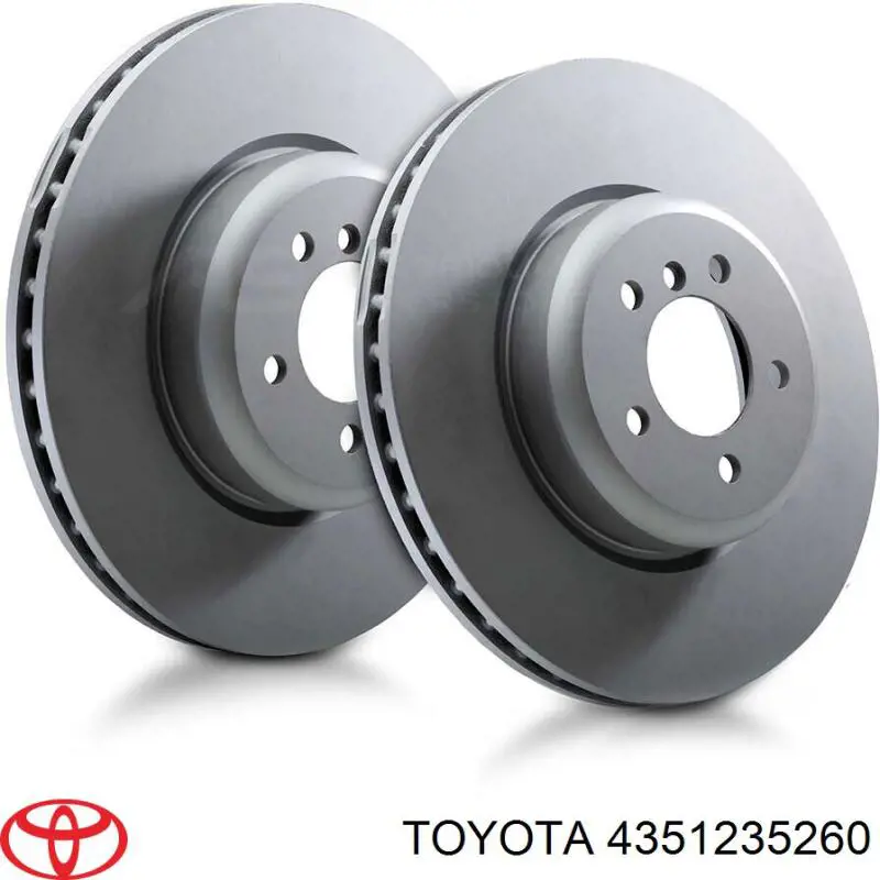 Передние тормозные диски 4351235260 Toyota