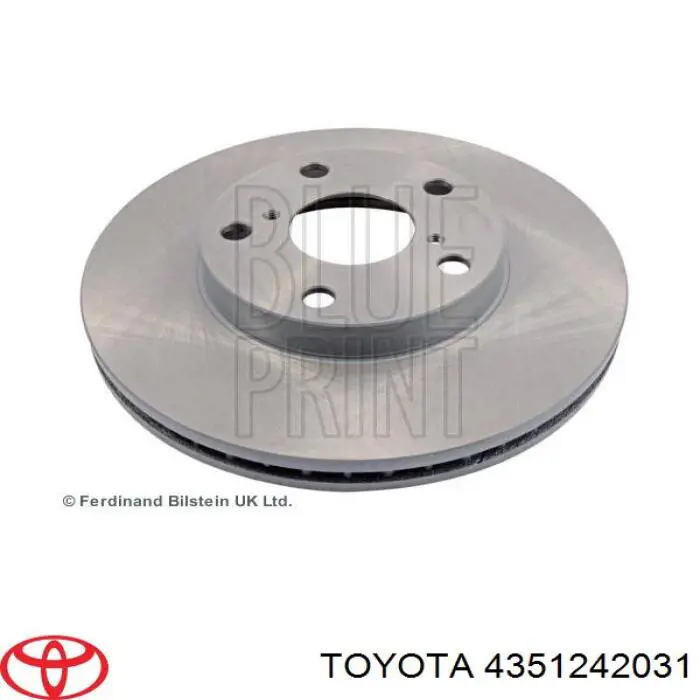 Передние тормозные диски 4351242031 Toyota