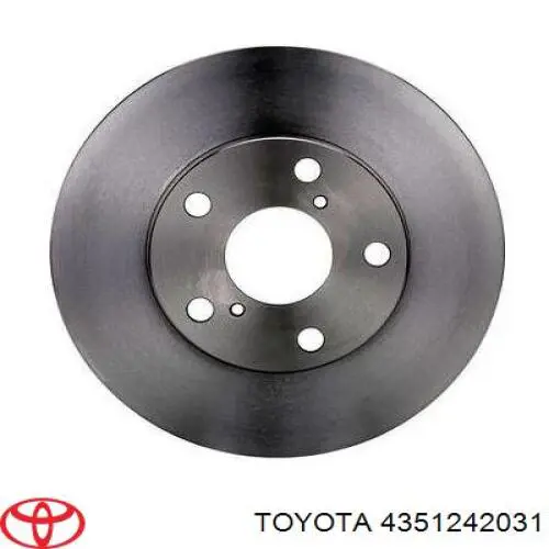 Диск гальмівний передній 4351242031 Toyota