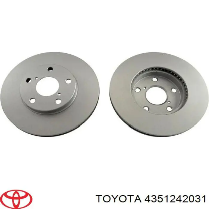 Передние тормозные диски 4351242031 Toyota