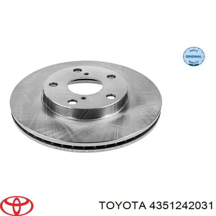 Передний тормозной диск Toyota 4351242031