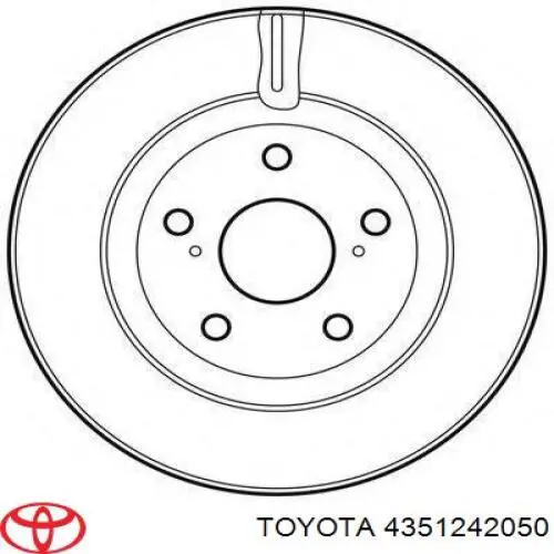 Купить 4351242050 Toyota Ротор тормозной