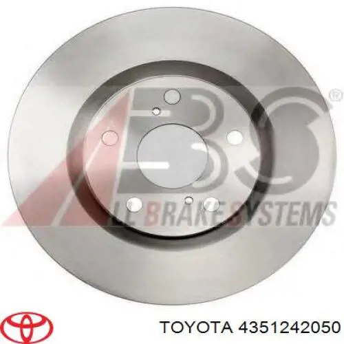 Передние тормозные диски 4351242050 Toyota