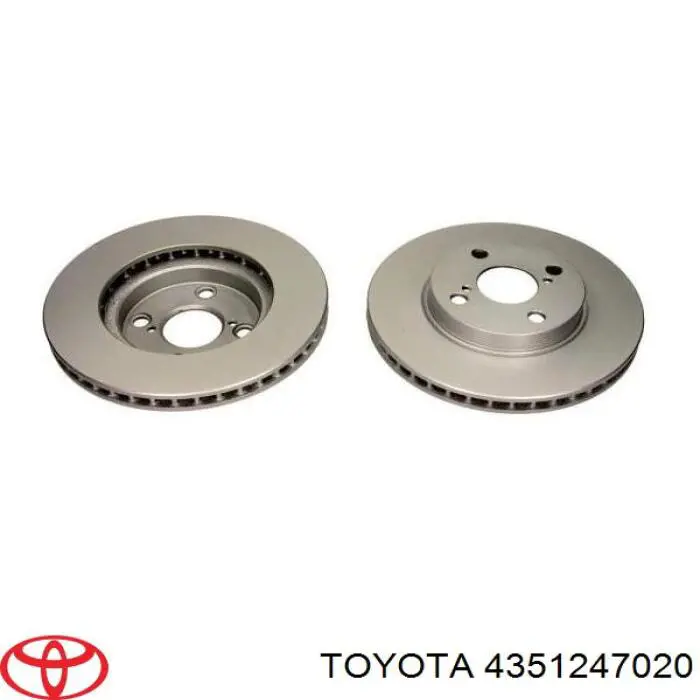 4351247020 Toyota Диск тормозной передний