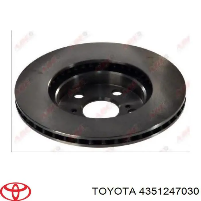 Передний тормозной диск Toyota 4351247030