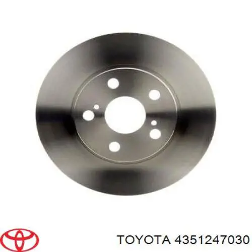 4351247030 Toyota Диск тормозной передний