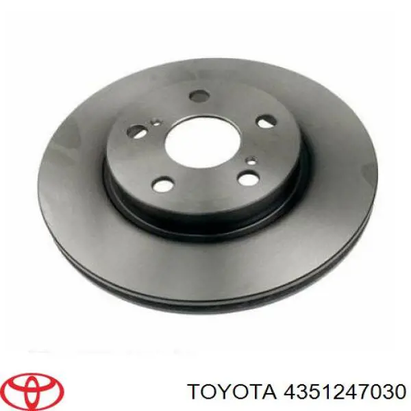 Передние тормозные диски 4351247030 Toyota