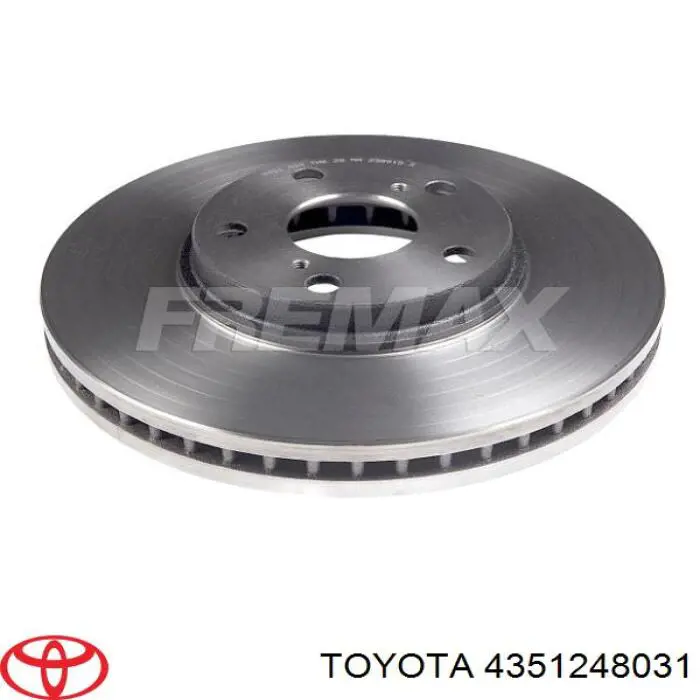 Передние тормозные диски 4351248031 Toyota