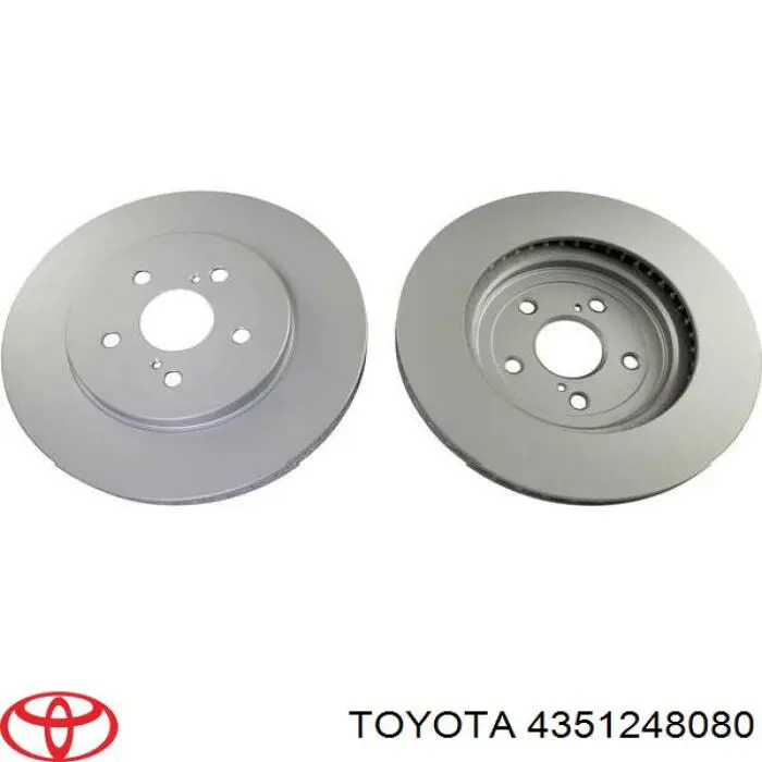 4351248080 Toyota Диск тормозной передний