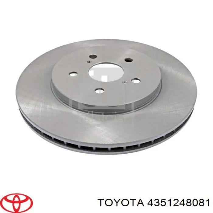 4351248081 Toyota disco do freio dianteiro