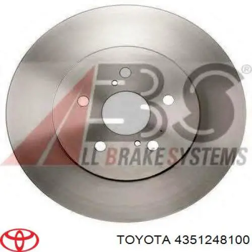 Передние тормозные диски 4351248100 Toyota