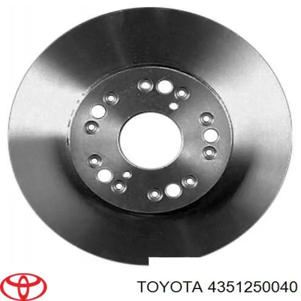 Передние тормозные диски 4351250040 Toyota