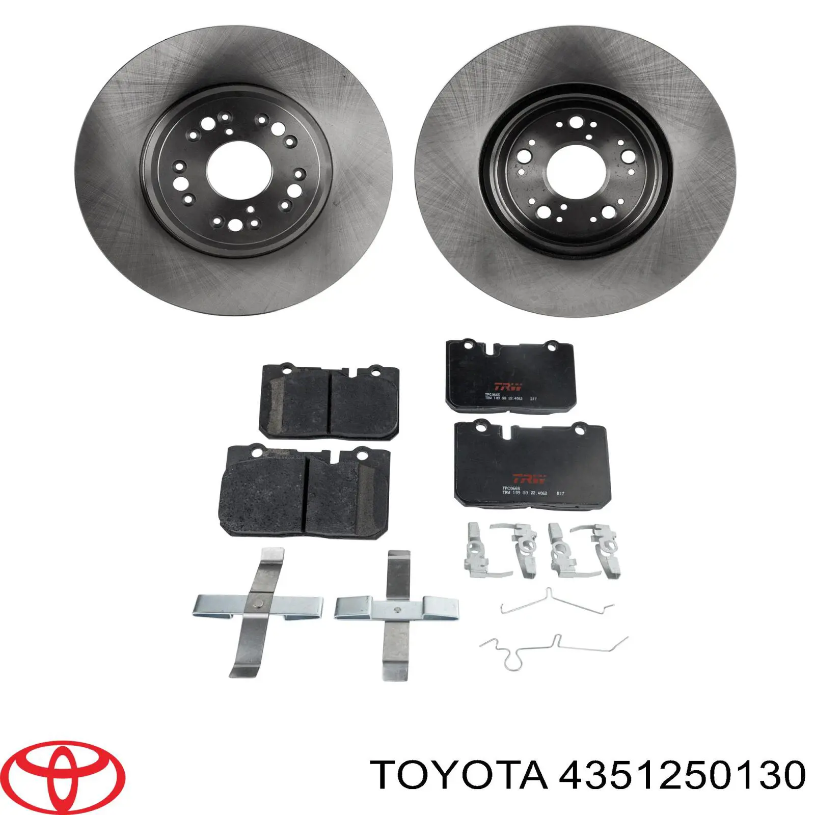 Передний тормозной диск Toyota 4351250130