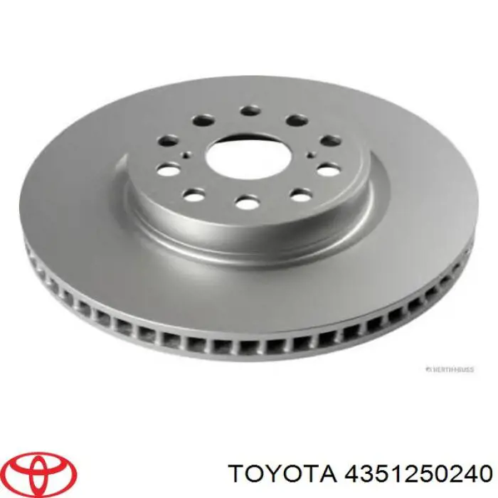 4351250240 Toyota disco do freio dianteiro