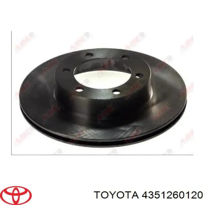 4351260120 Toyota диск тормозной передний