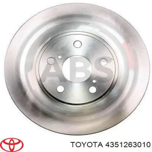 4351263010 Toyota Диск тормозной передний