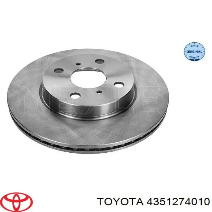 Передние тормозные диски 4351274010 Toyota