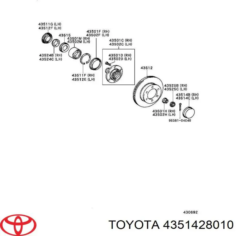 4351428010 Toyota/Lexus