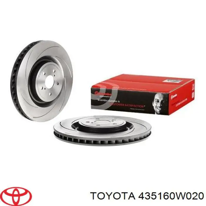 435160W020 Toyota Диск тормозной передний