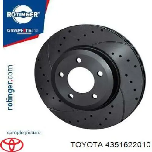 4351622010 Toyota Диск тормозной передний
