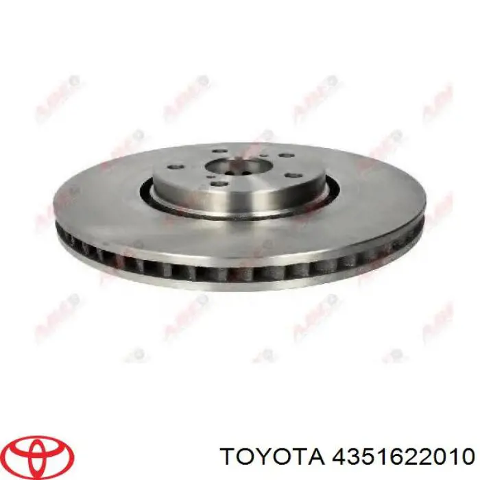 Передние тормозные диски 4351622010 Toyota